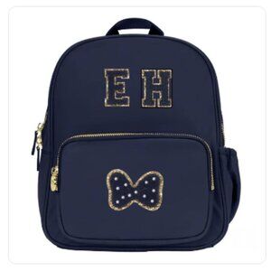 Stoney Clover Mini Backpack in Navy with EH initials